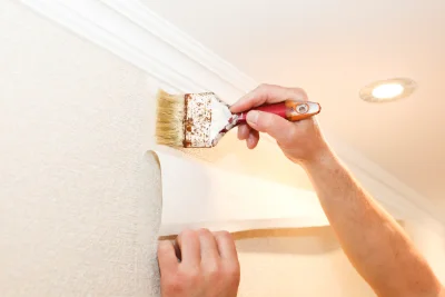 Pose de papier peint à Bois-Herpin — revêtements muraux et toiles de verre